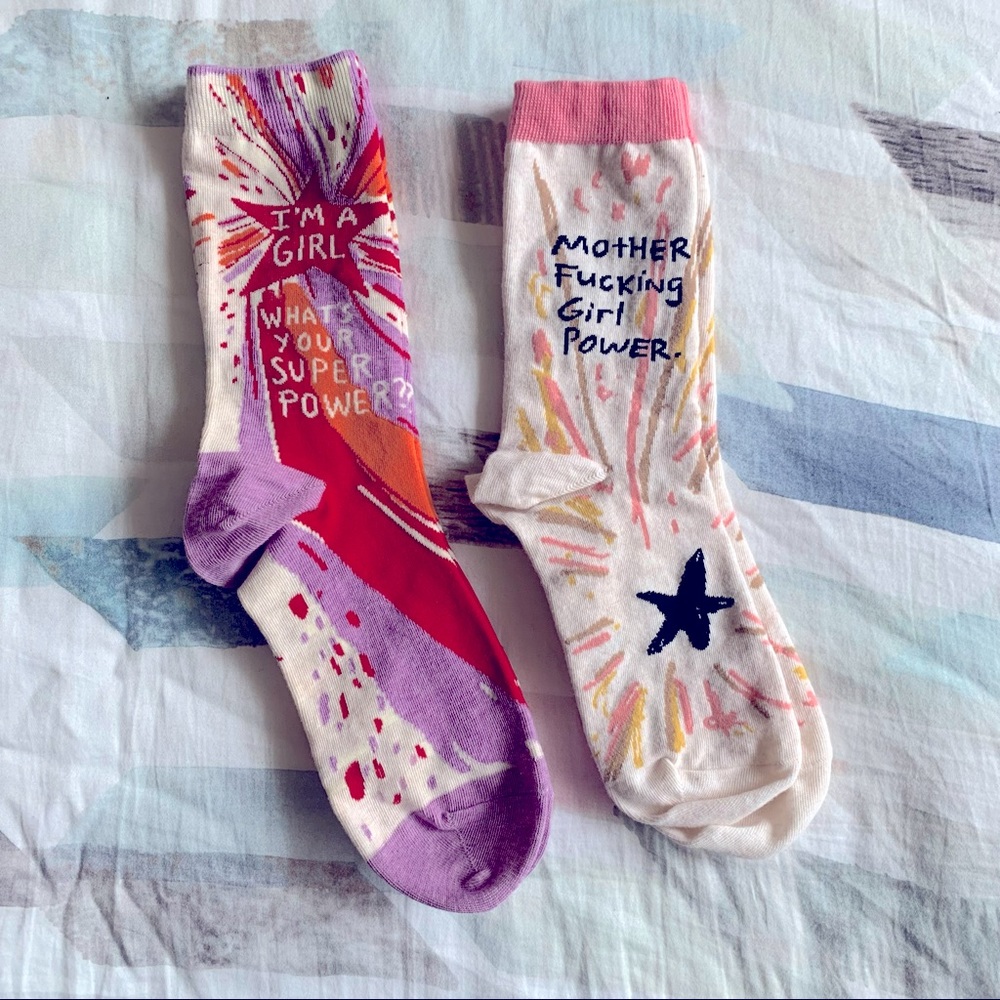 Girl Power Crew Socks